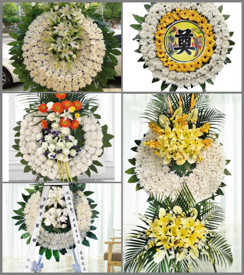 湖北孝感市大悟县高店乡许城村花圈速递